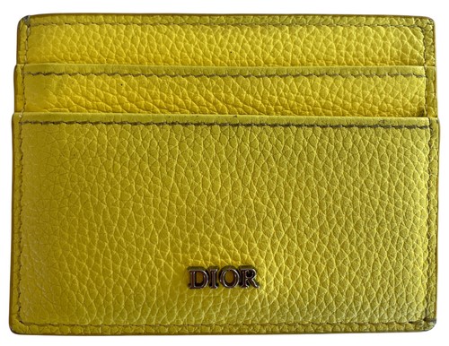 Portacarte pelle giallo - portacarte, in