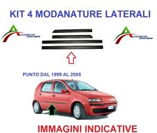KIT 4 MODANATURE LATERALI PORTE PER PUNTO 3 PORTE DAL 1999 AL 2005