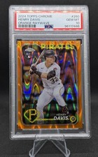 HENRY DAVIS (/25) 2024 Topps Chrome #260 arancione Raywave PSA 10 GEM OTTIME CONDIZIONI