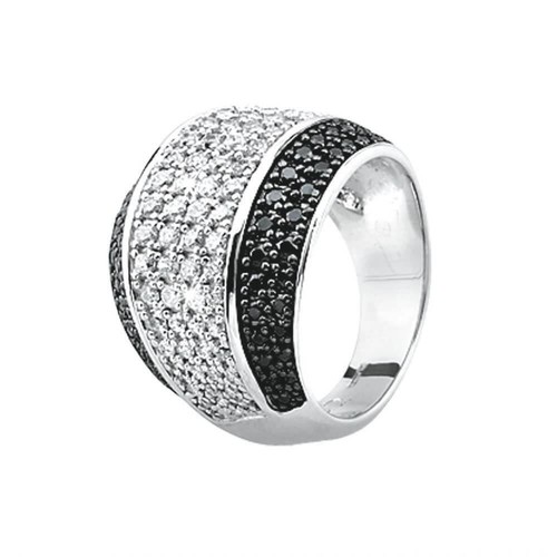 Anello fascia larga - argento, e