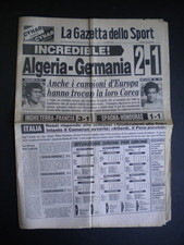 LA GAZZETTA DELLO SPORT 17 giu. 1982 MUNDIAL SPAGNA BRASILE CAMERUN BOXE HOLMES