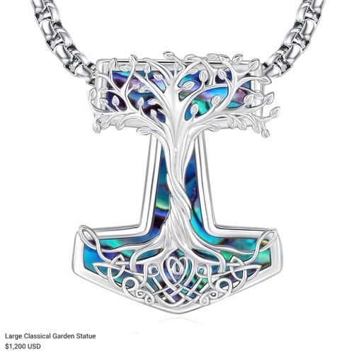 Collana vichinga argento - in,