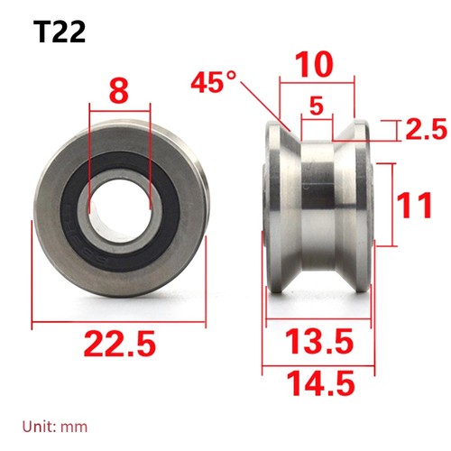 2pcs t22 rulli scorrevoli - t22,