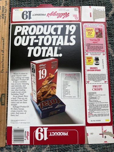 Scatola cereali prodotto - 19,