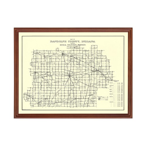 Vecchia mappa della contea - , di