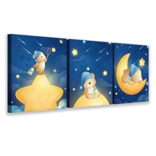 Set di 3 Quadri su Tela per