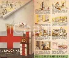 1939 GENOVA Usi bellici disinfettanti AMUCHINA - Opuscolo vintage