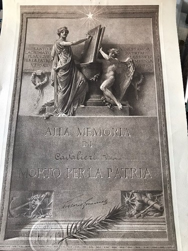 Diploma soldato italiano