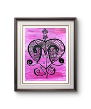 Quadro simbolo Sacro Cuore