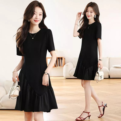 Vestito donna nero corto - vestito,