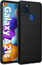 COVER CUSTODIA PER SAMSUNG A21s A 21 s NERO OPACO TPU SLIM MORBIDA ULTRASLIM