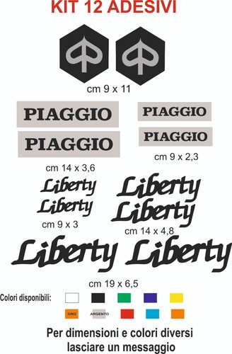 Adesivi liberty piaggio - adesivi,