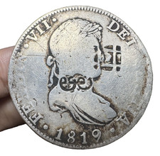 8 reales 1819 argento ispano