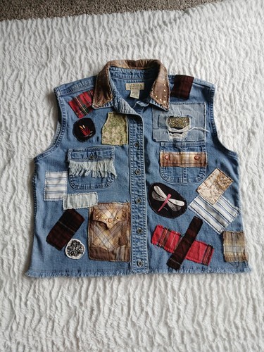 Gilet denim riciclato - , m