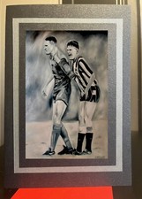 Biglietto di auguri Vinnie Jones & Gazza Art fatto a mano da dipinto originale