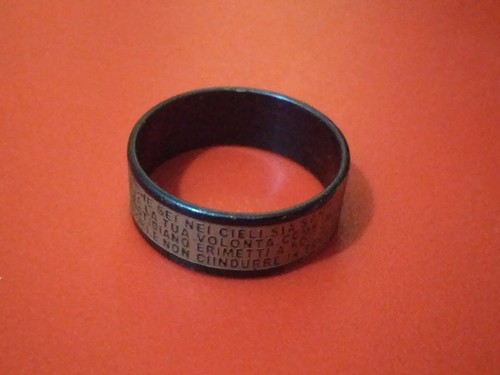 Anello con preghiera - con, preghiera,
