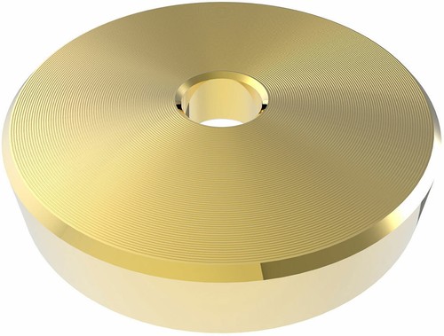 Zomo record adapter gold - record,