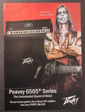 Amplificatori BEHEMOTH Nergal Peavey serie 6505 ~ Pubblicità Stampa Rivista/Promo 2018