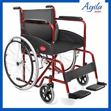 Sedia a Rotelle pieghevole ad autospinta carrozzina per disabili AGILA BASIC