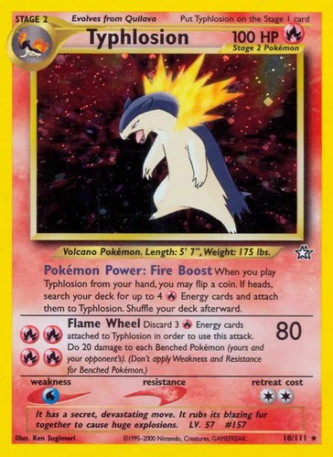 Typhlosion 111 pokemon - -, 18/111