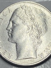 Moneta italia 100 lire - italia,