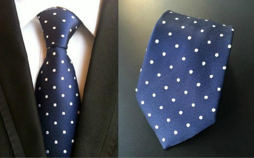 Cravatta blu navy con - blu,