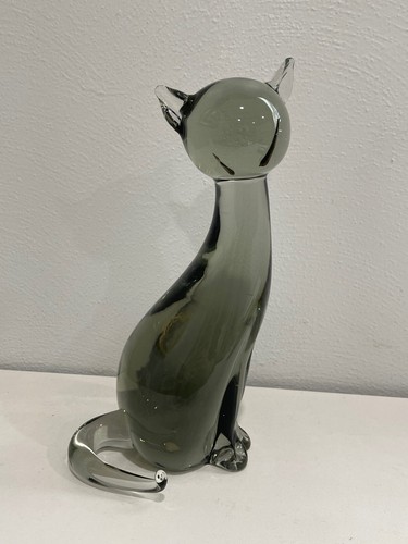 Scultura gatto vetro vint - gatto,