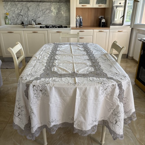 Tovaglia écru con pizzo - pizzo, e