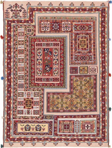 Tappeto persiano tessuto - , a
