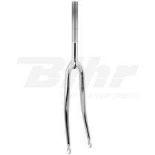 528-22,2 Forcella cromata bici da strada tubo lungo 240mm con Øinterno 22,2mm 