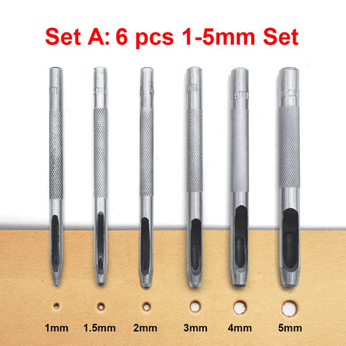 Fustelle acciaio set 6pz - in,