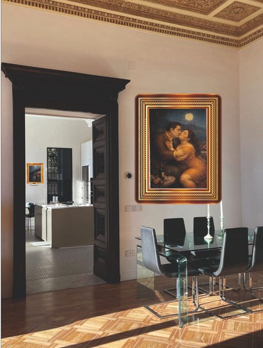 Bacio omagio a botero - omagio,