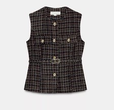 ZARA GILET DONNA CON CINTURA