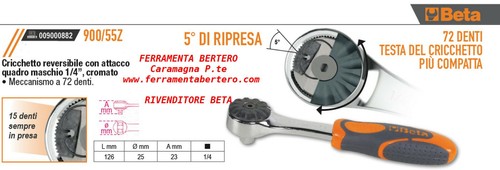 Cricchetto reversibile beta - cricchetto,