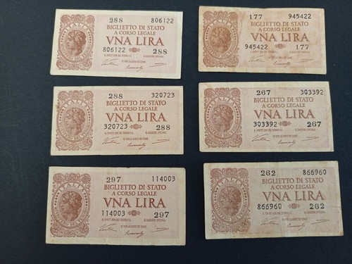 Lira lire 1944 spl regno - lire,