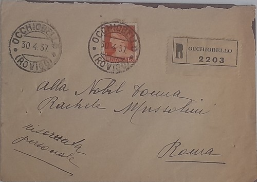 Lettera donna rachele - a,