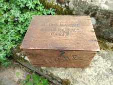 Boîte ancienne bois bon - en, au