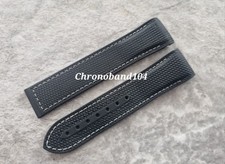 Cinturino orologio originale Omega Seamaster Planet Ocean 22/18 mm cordura/gomma nero