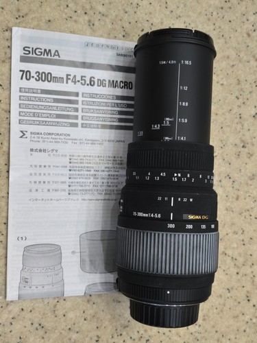 Sigma 300 4 - mm, f/4.0-5.6