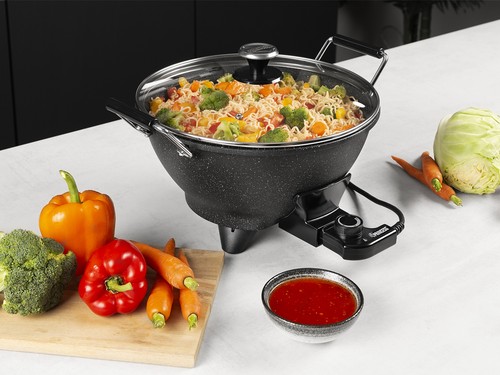 Wok asia elettrico - elettrico, con