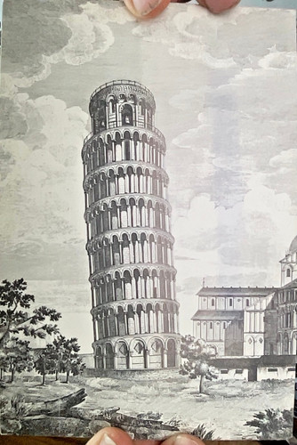 Cartolina campanile pisa - cartolina,