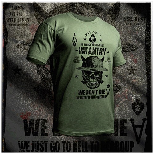 Shirt fanteria non moriamo - t-shirt,