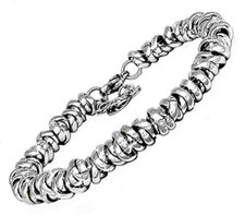 Bracciale argento 925 rodiato