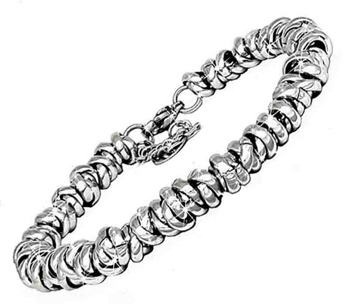 Bracciale argento 925 rodiato