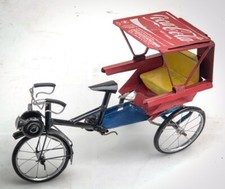 COCA-COLA MODELLINO ARTIGIANALE RISCIO' BICICLETTA VINTAGE