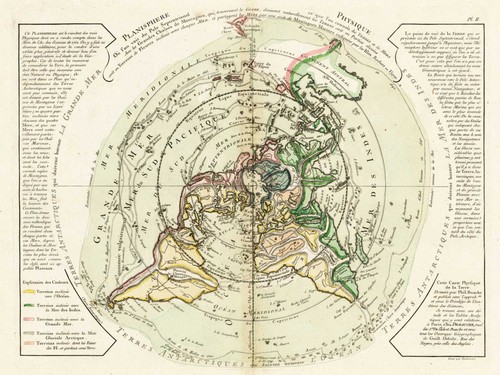 Terra piatta 1756 mappa del - terra,