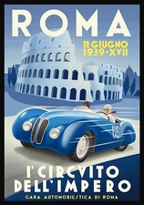 Poster retrò corse italiane