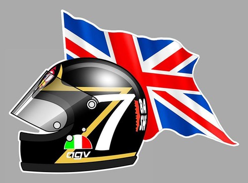 Barry sheene helmet left - sheene,
