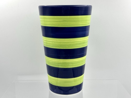 Vaso righe ceramica verde - in,