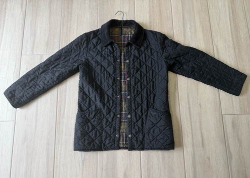 Giacca barbour trapuntata nera - giacca,